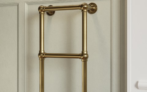 Wall Hung Brass Towel Radiator